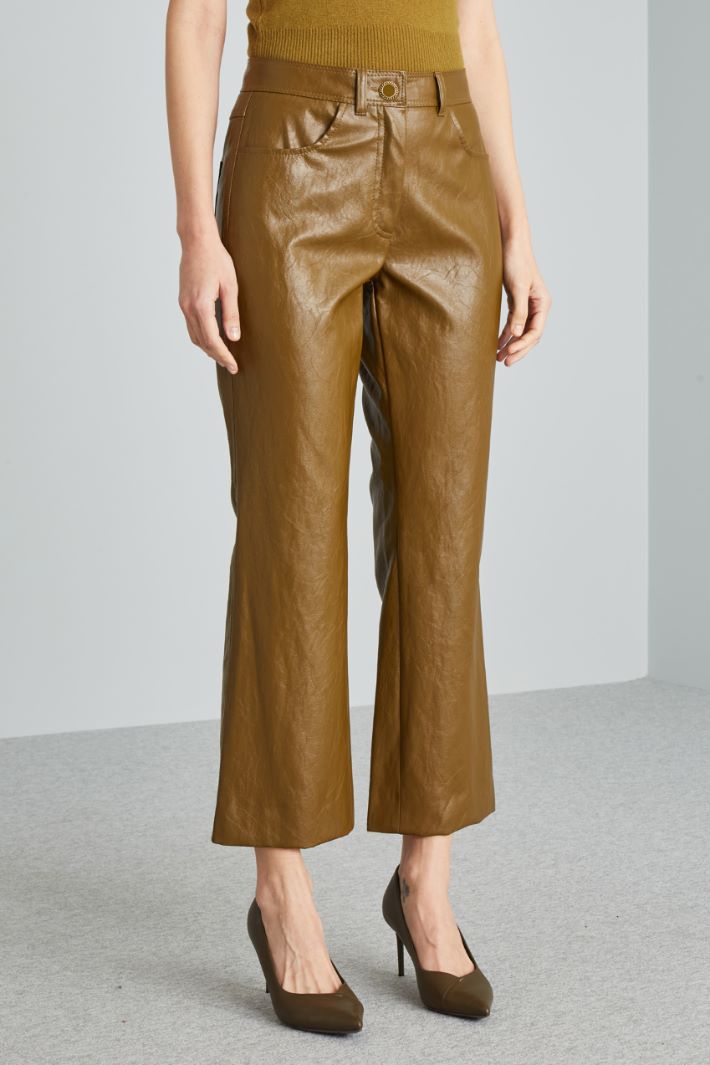 Faux leather trousers Intrend - 3