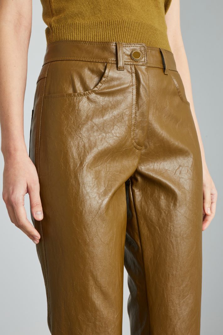 Faux leather trousers Intrend - 4