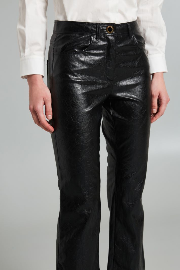 Faux leather trousers Intrend - 4