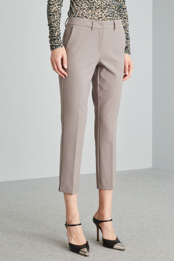 Slit-embellished trousers Intrend - 3