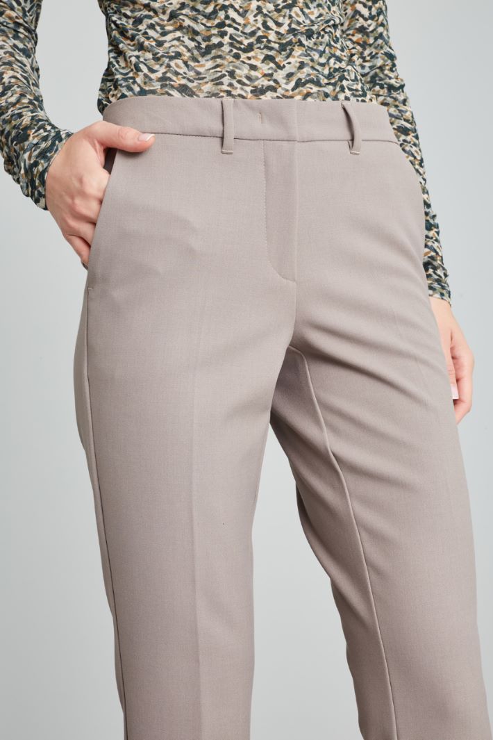 Slit-embellished trousers Intrend - 4