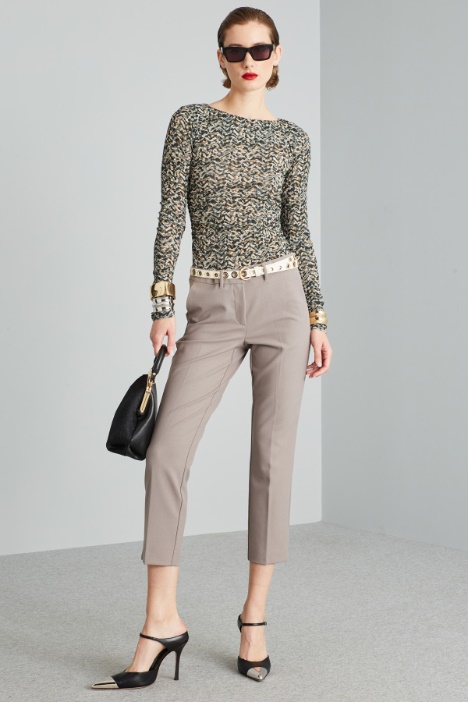 Slit-embellished trousers Intrend