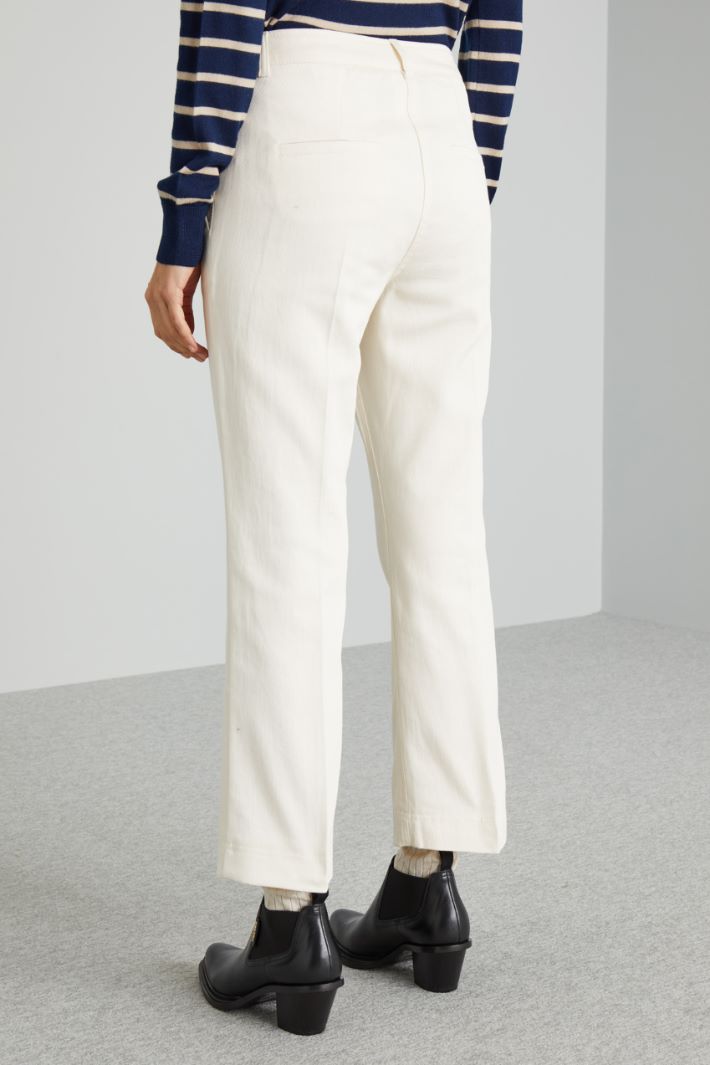 Flared gabardine trousers Intrend - 2