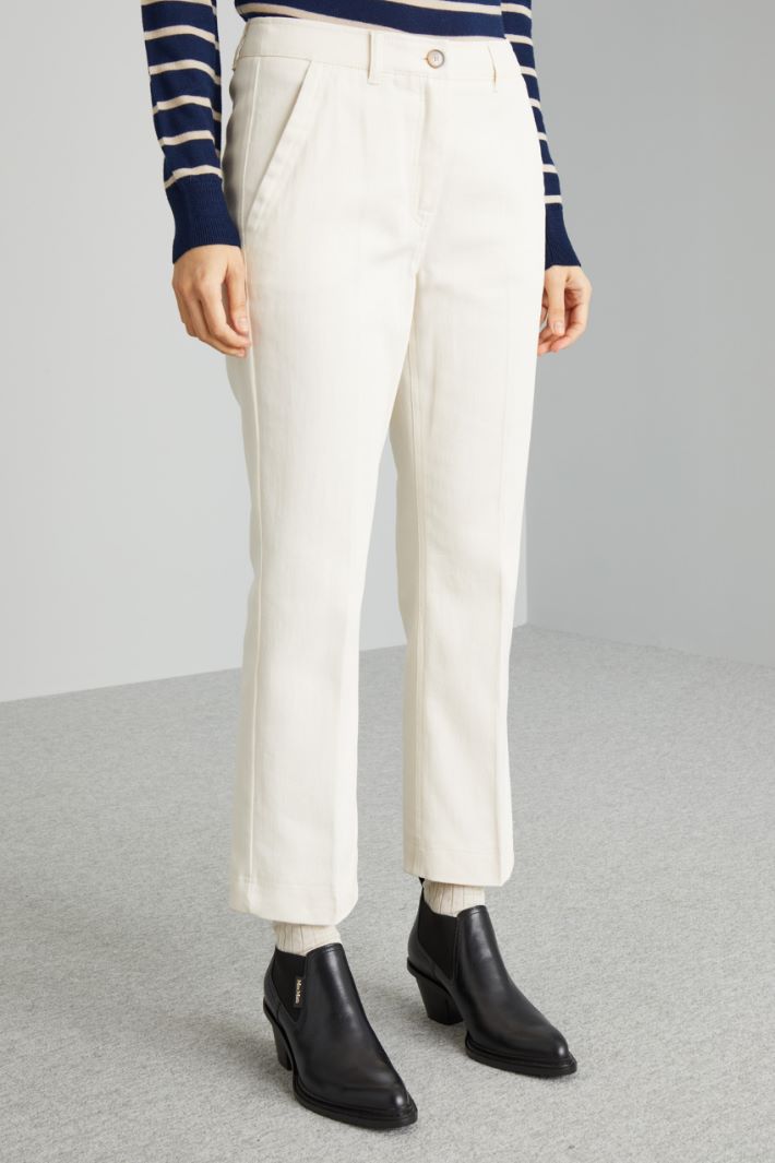 Flared gabardine trousers Intrend - 3