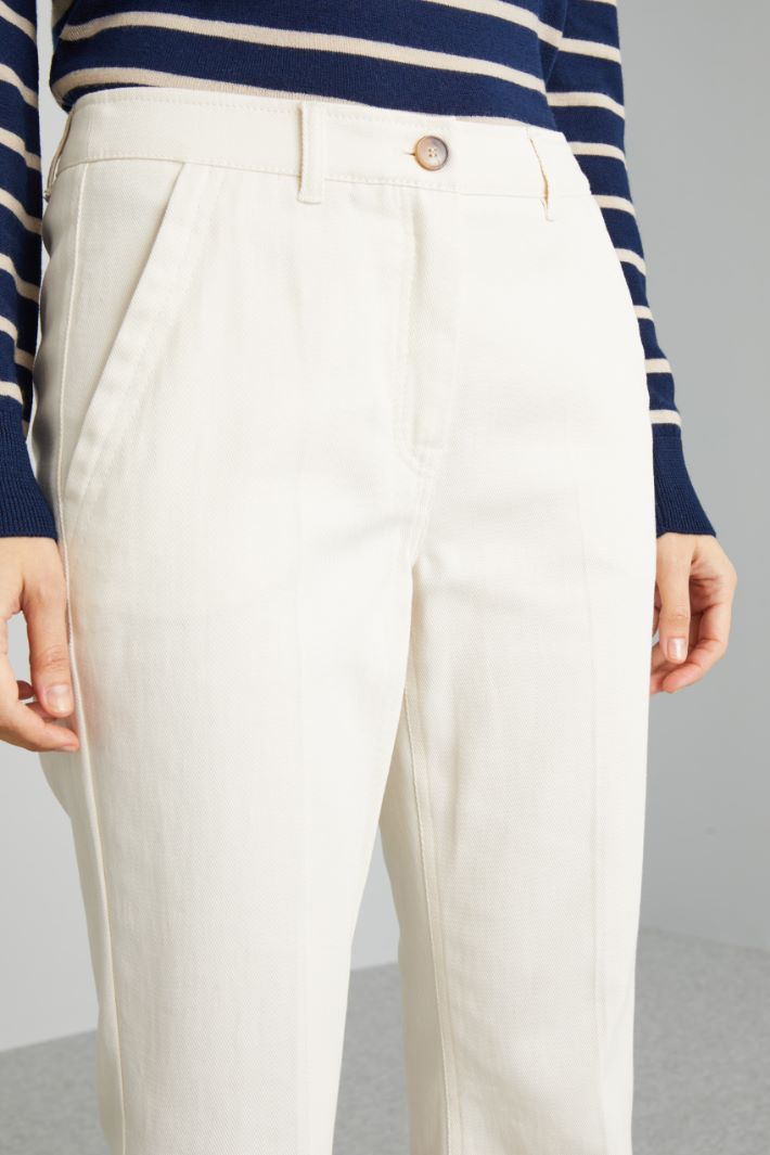 Flared gabardine trousers Intrend - 4