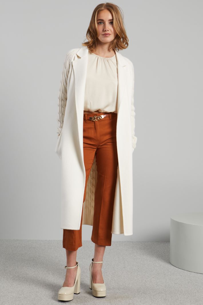 Flared gabardine trousers Intrend