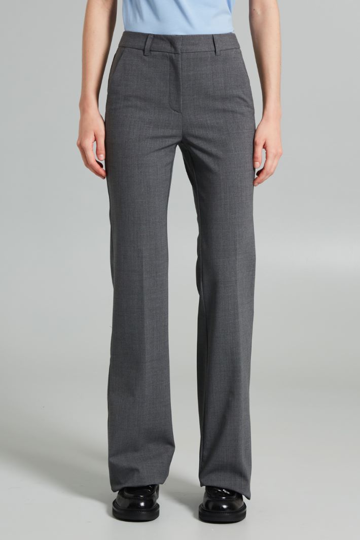 Trousers with belt loops Intrend - 3