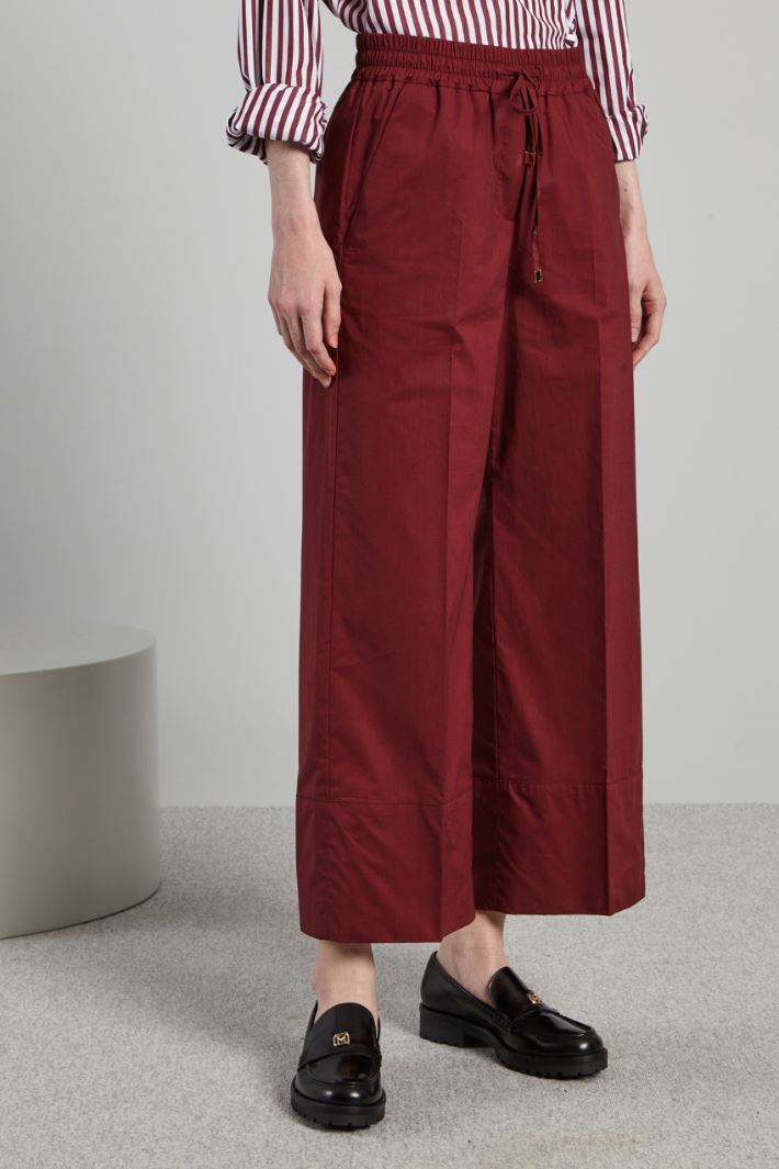 Loose-fit poplin trousers Intrend - 3