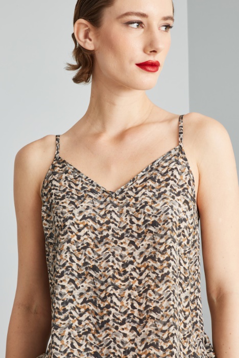 Top sottoveste in crépe