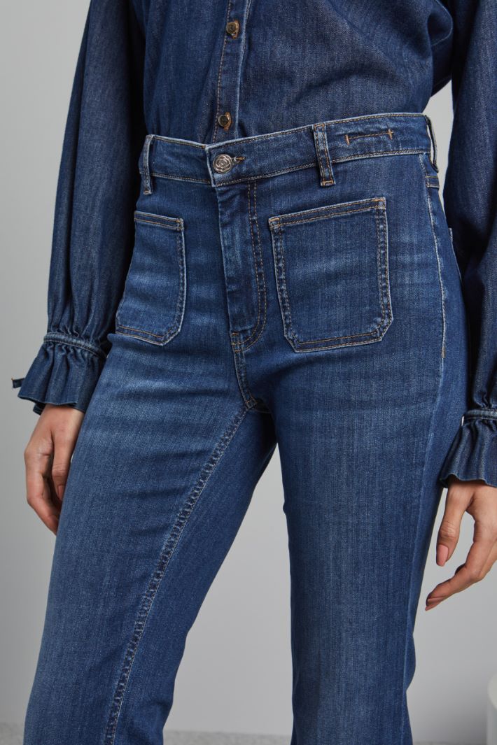 Jeans with patch pockets Intrend - 4