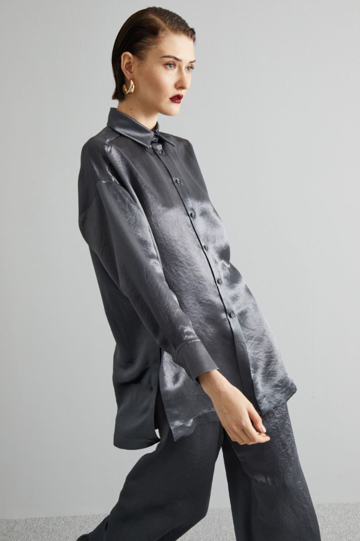 Wavy satin shirt Intrend - 3