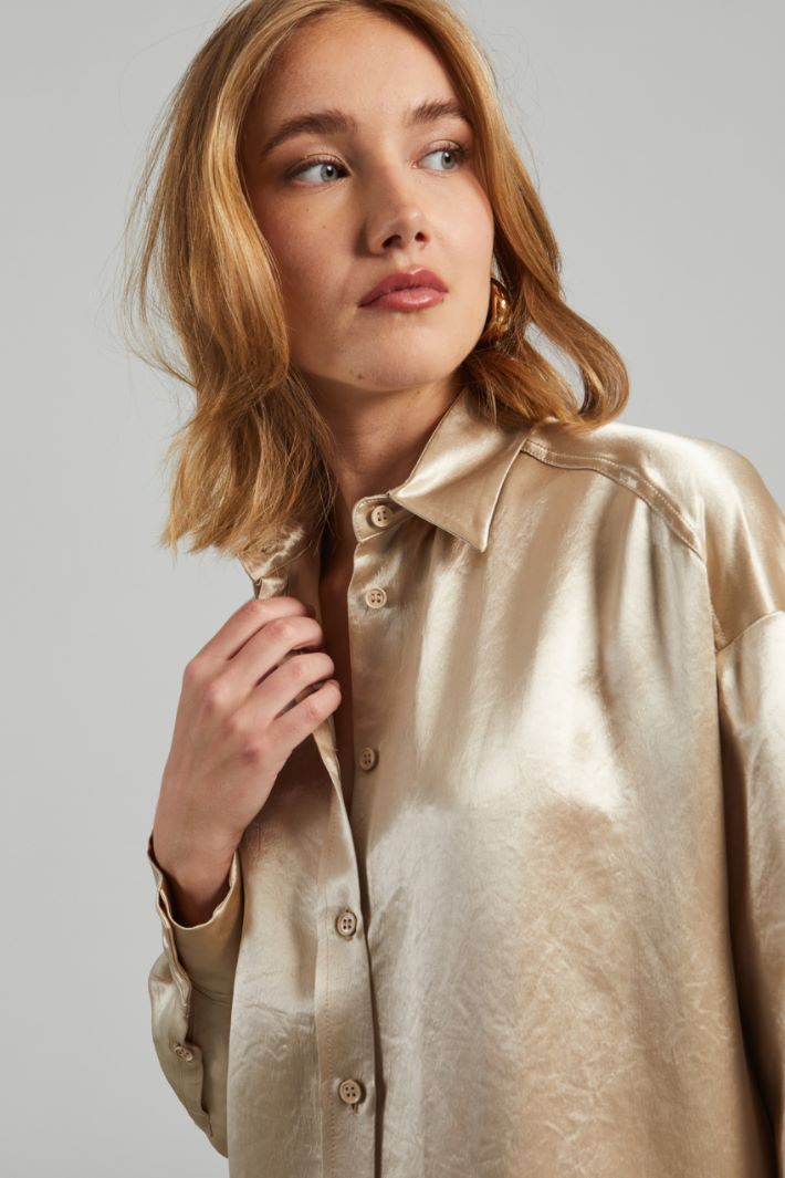 Wavy satin shirt Intrend - 4