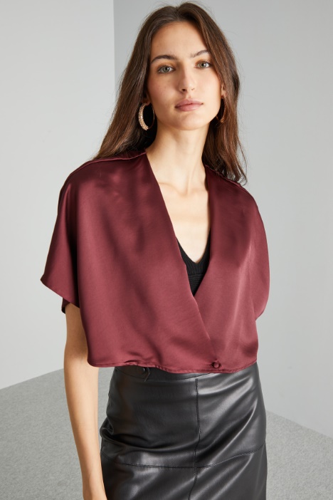 Satin cape Intrend