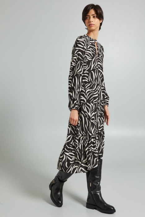 Vestido de crepé marroquí