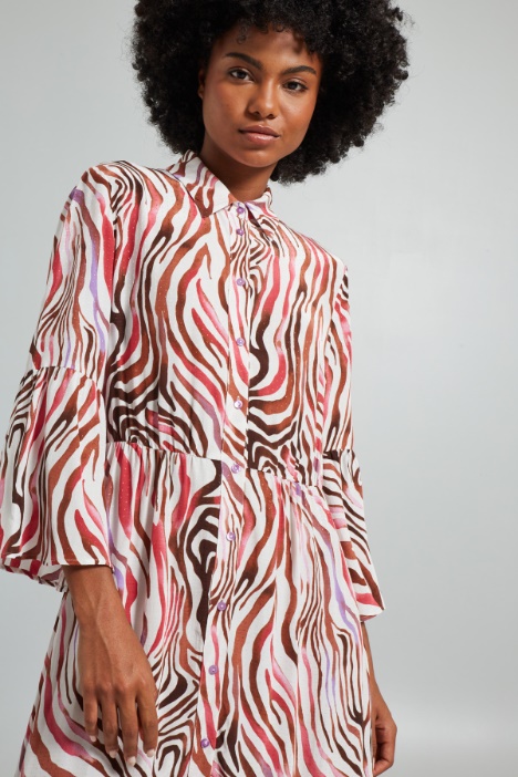 Chemisier midi con balza