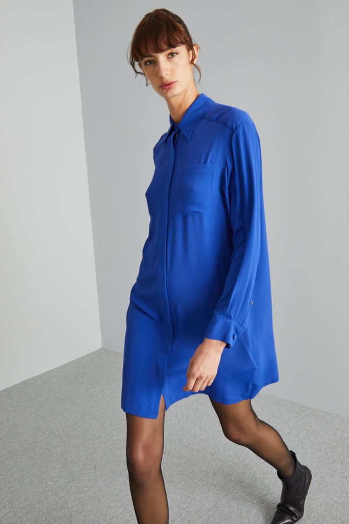 Silk shirt dress Intrend - 3