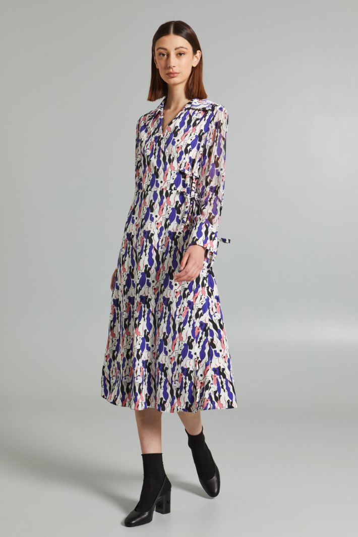 Printed wrap dress Intrend - 3