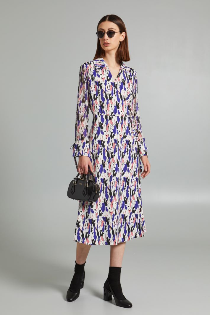 Printed wrap dress Intrend