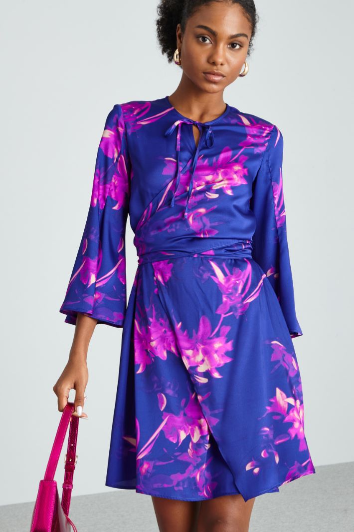 Twill wrap dress Intrend - 3