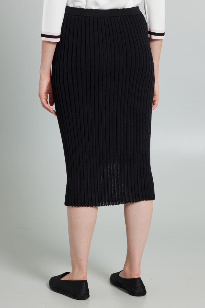 Crepe knit skirt Intrend - 2