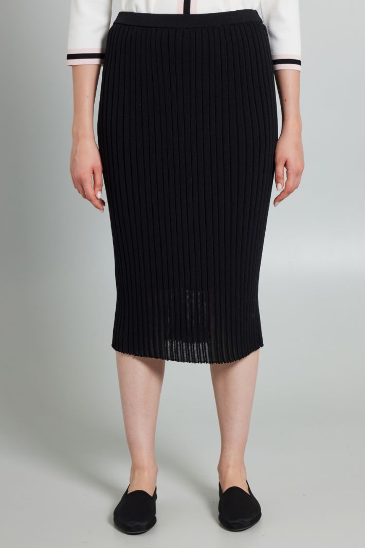 Crepe knit skirt Intrend - 3