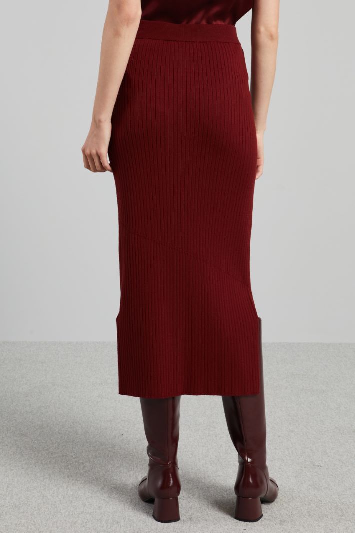 Rib-knit pencil skirt Intrend - 2