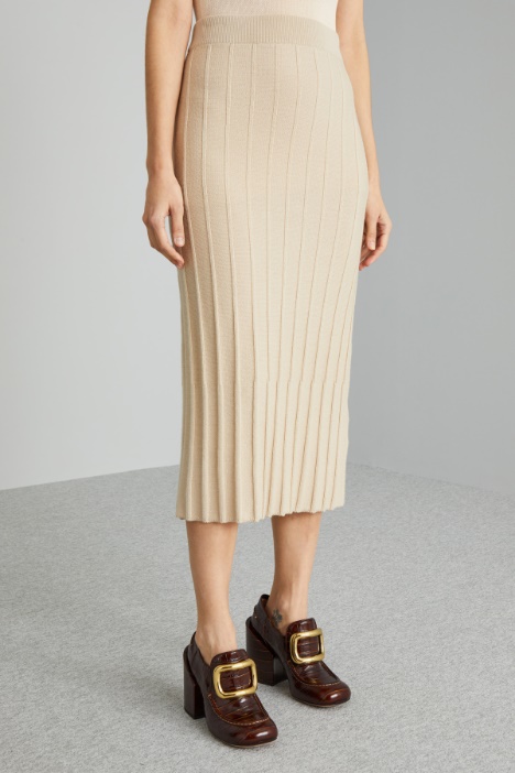 Gonna a tubo in maglia