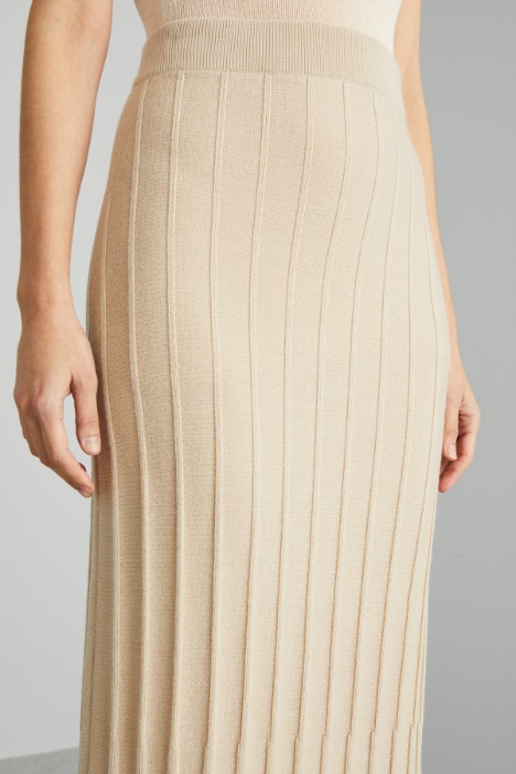 Gonna a tubo in maglia