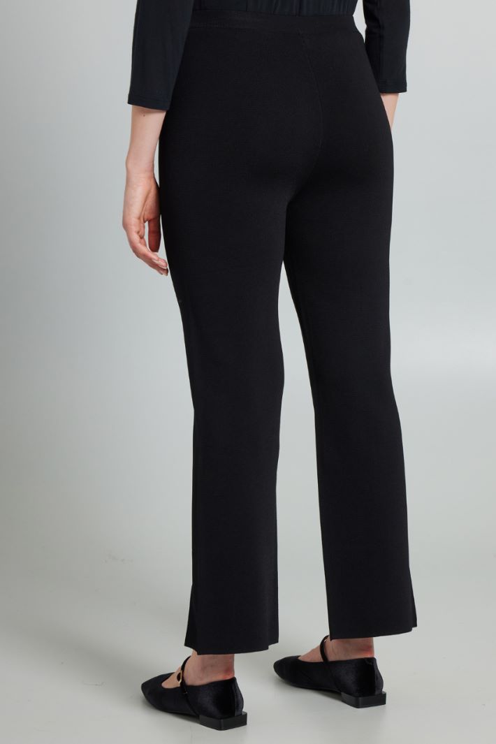 Crepe trousers with slits Intrend - 2