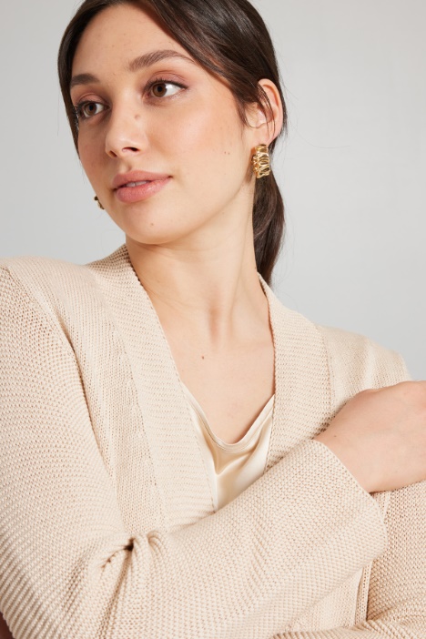 Cardigan lungo in cotone