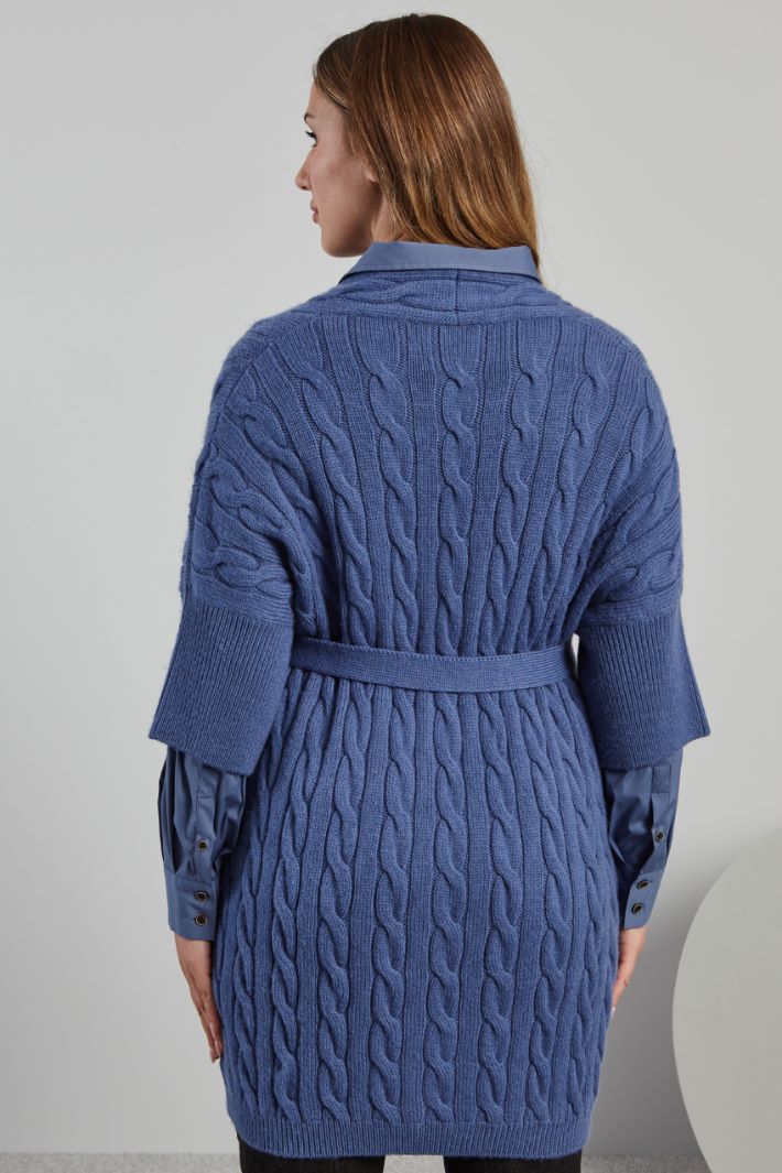 Cable-knit wool cardigan Intrend - 2