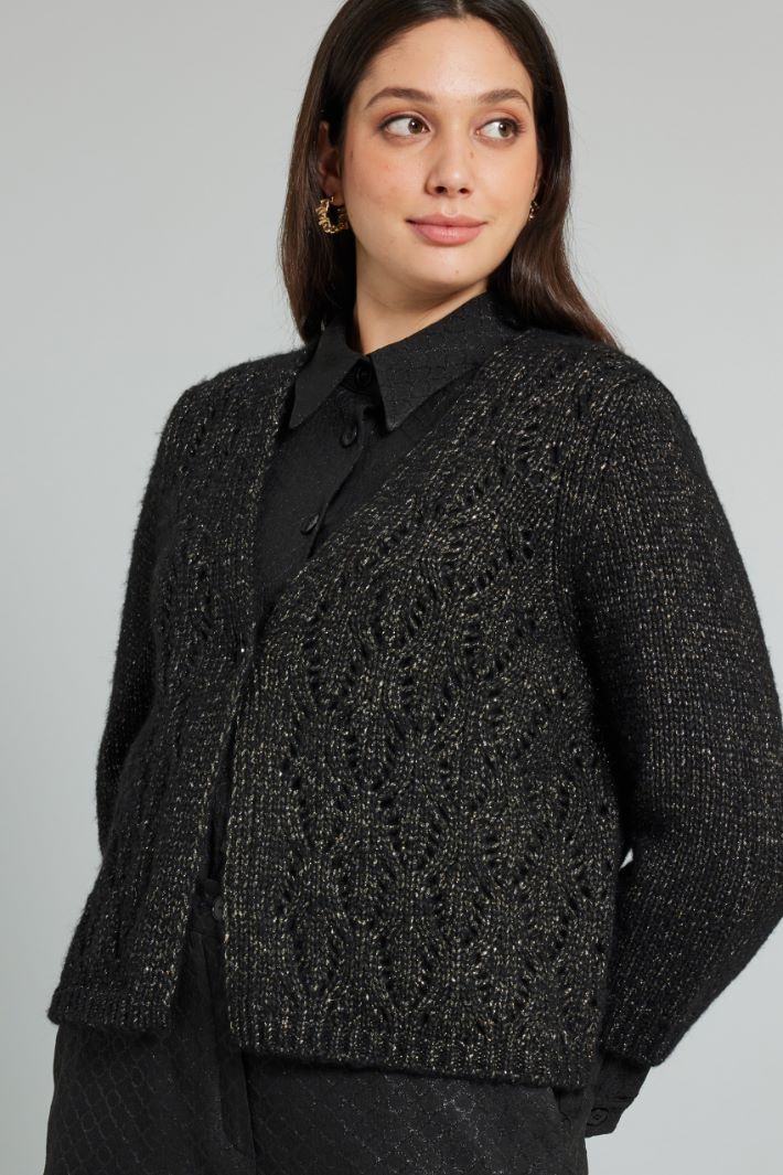 Openwork lurex cardigan Intrend - 3