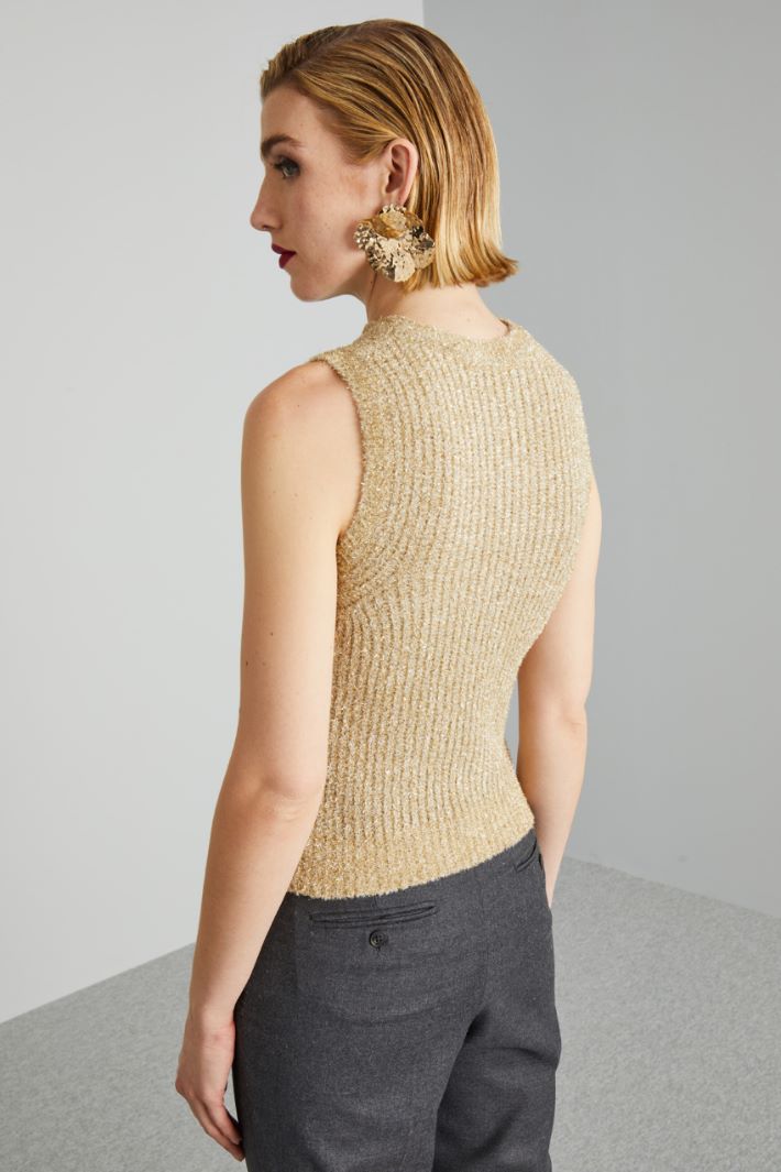 Gauze yarn gilet Intrend - 2