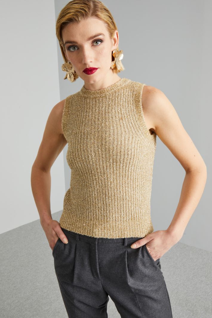 Gauze yarn gilet Intrend - 3