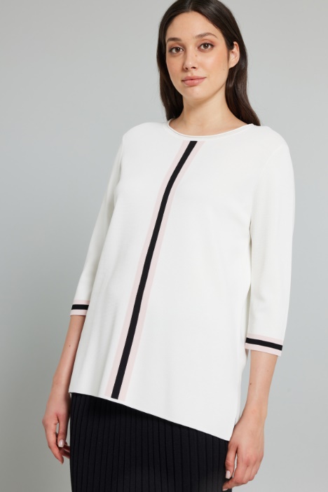 Jersey recto de punto de crepé