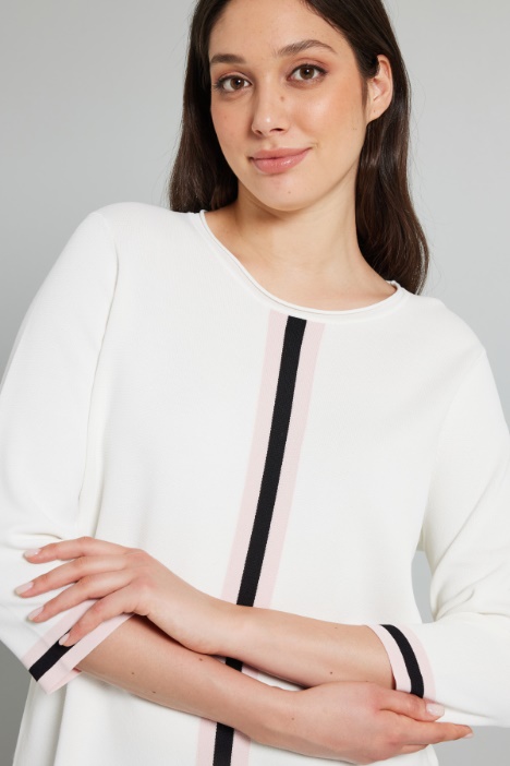 Jersey recto de punto de crepé