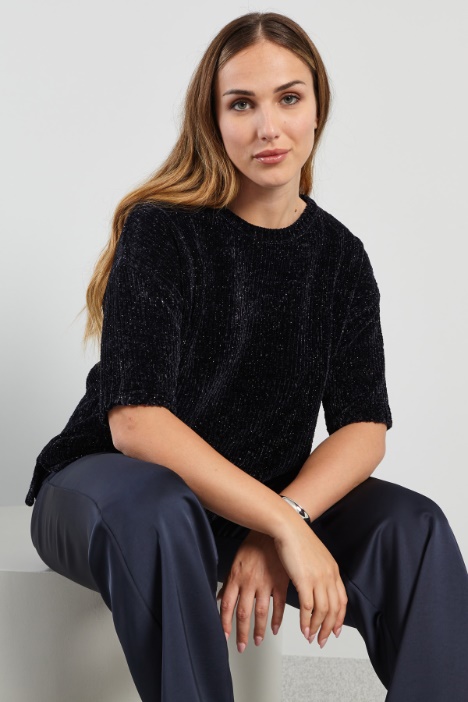 Lurex chenille sweater Intrend