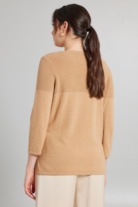 Maglia con carré lamè