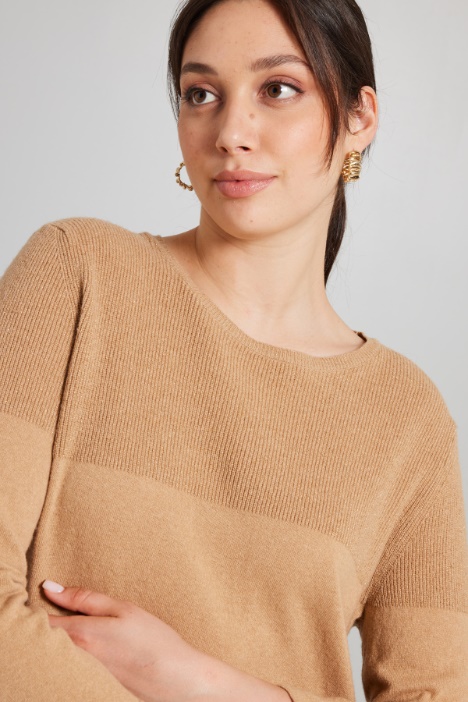 Maglia con carré lamè