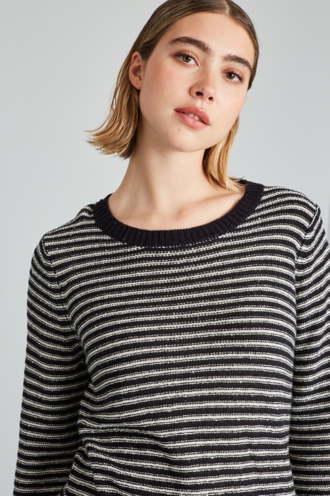 Maglia in cotone con paillettes