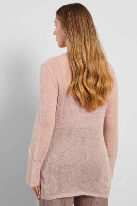 Maglia in mohair garzato