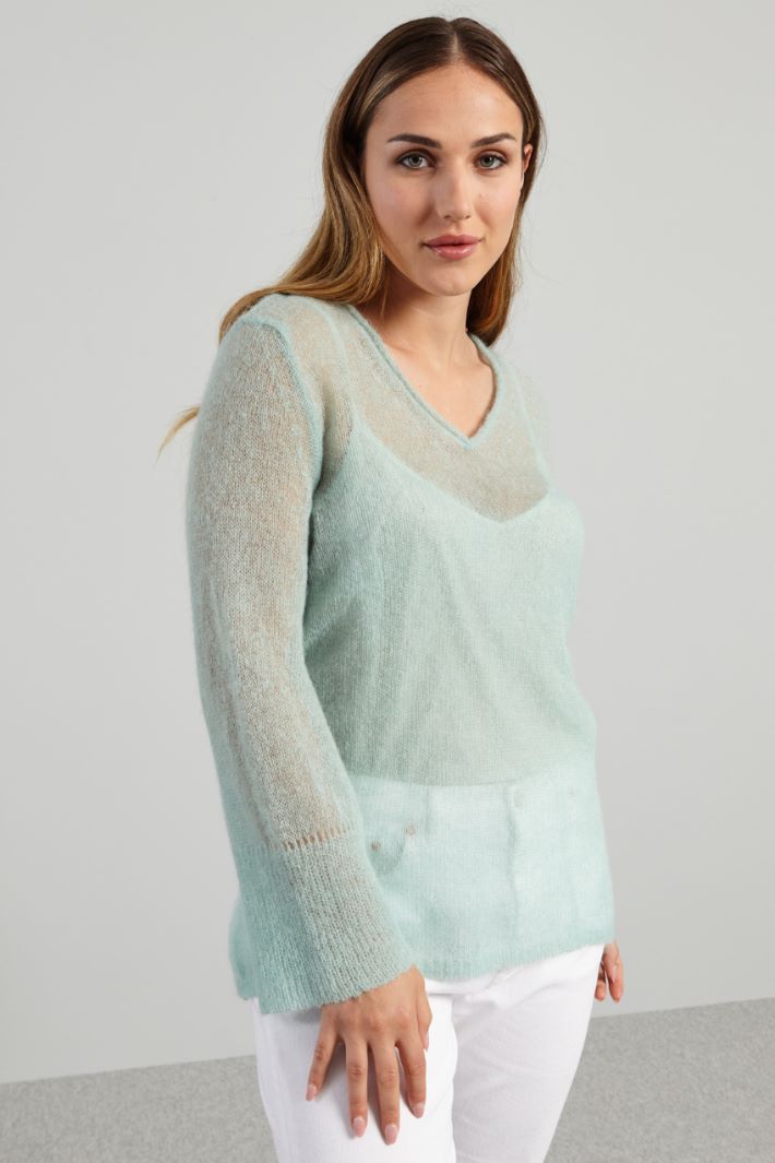 Gauze mohair sweater Intrend - 3