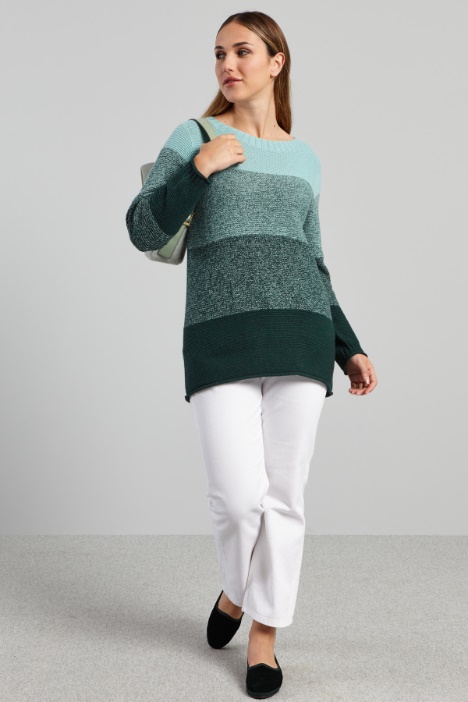 Yan-dyed wool sweater Intrend