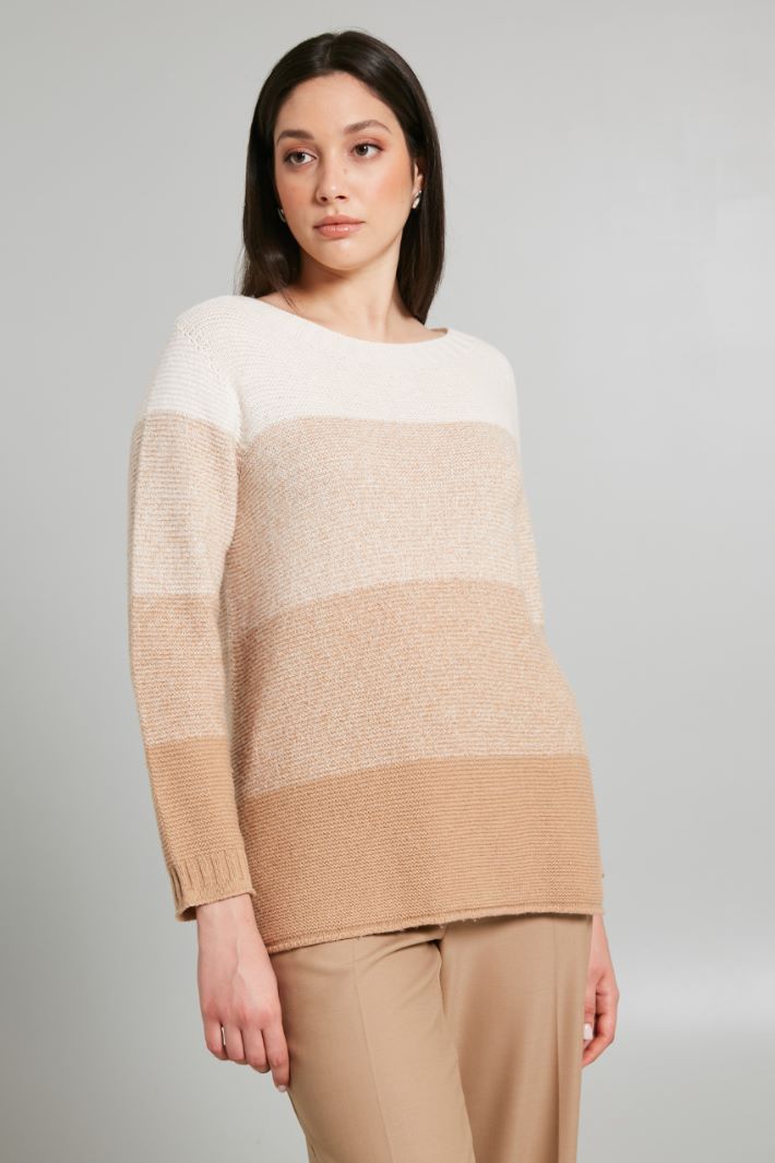 Yan-dyed wool sweater Intrend - 3