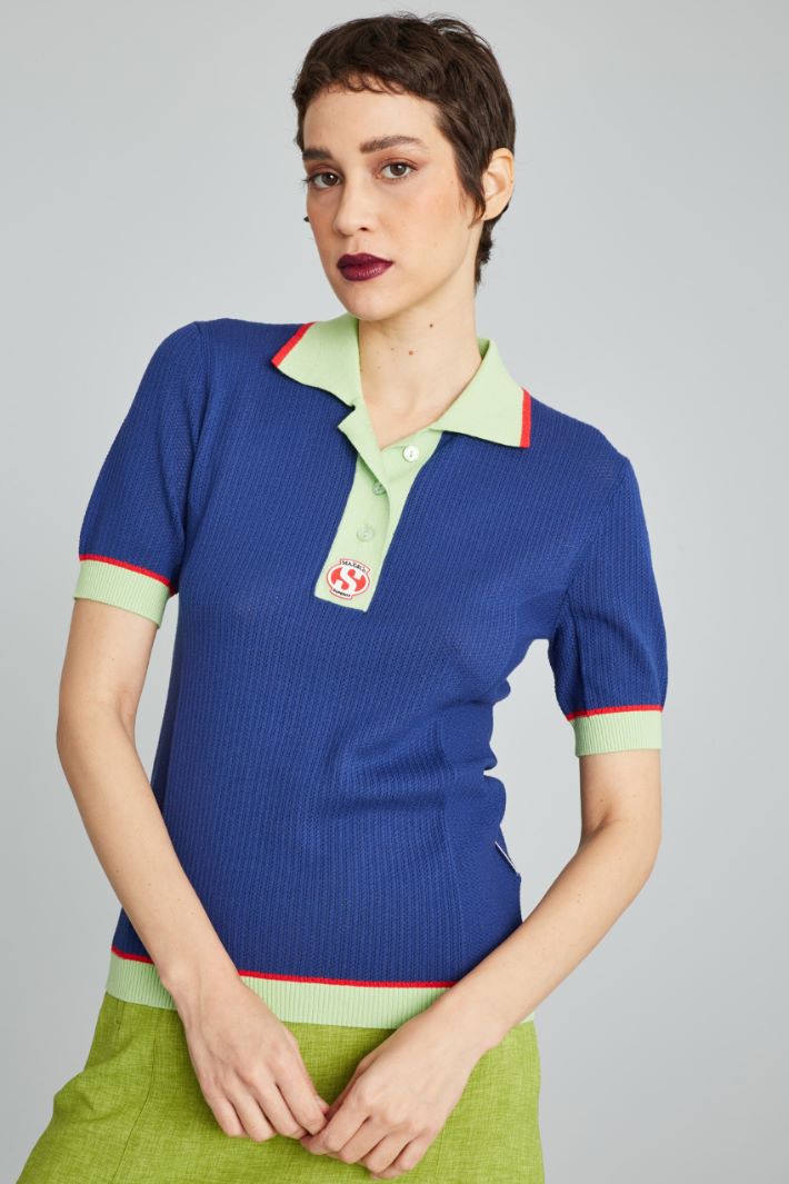 Polo shirt with contrasting details Intrend - 4