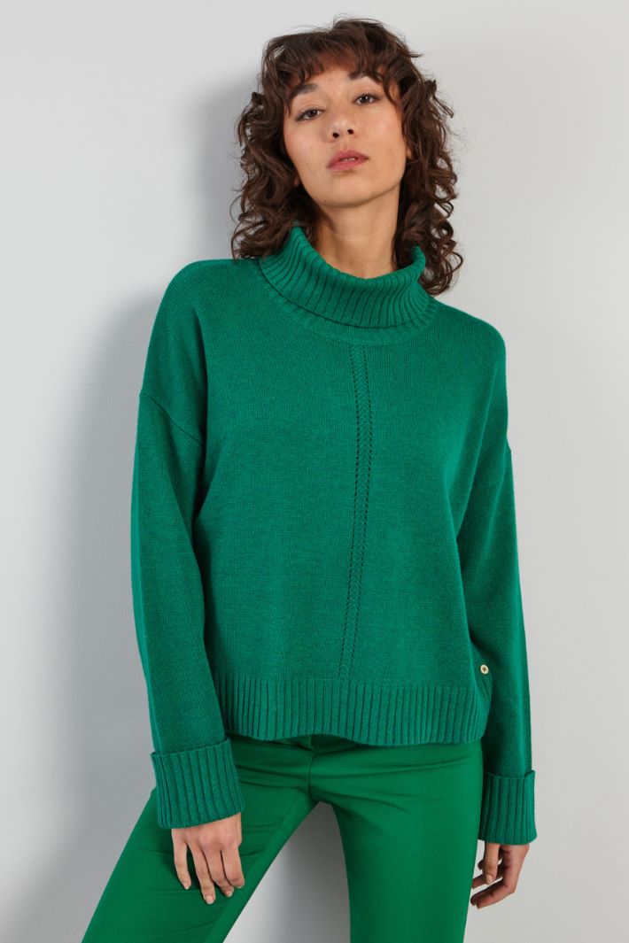 Sweater with turned-up hems Intrend - 3