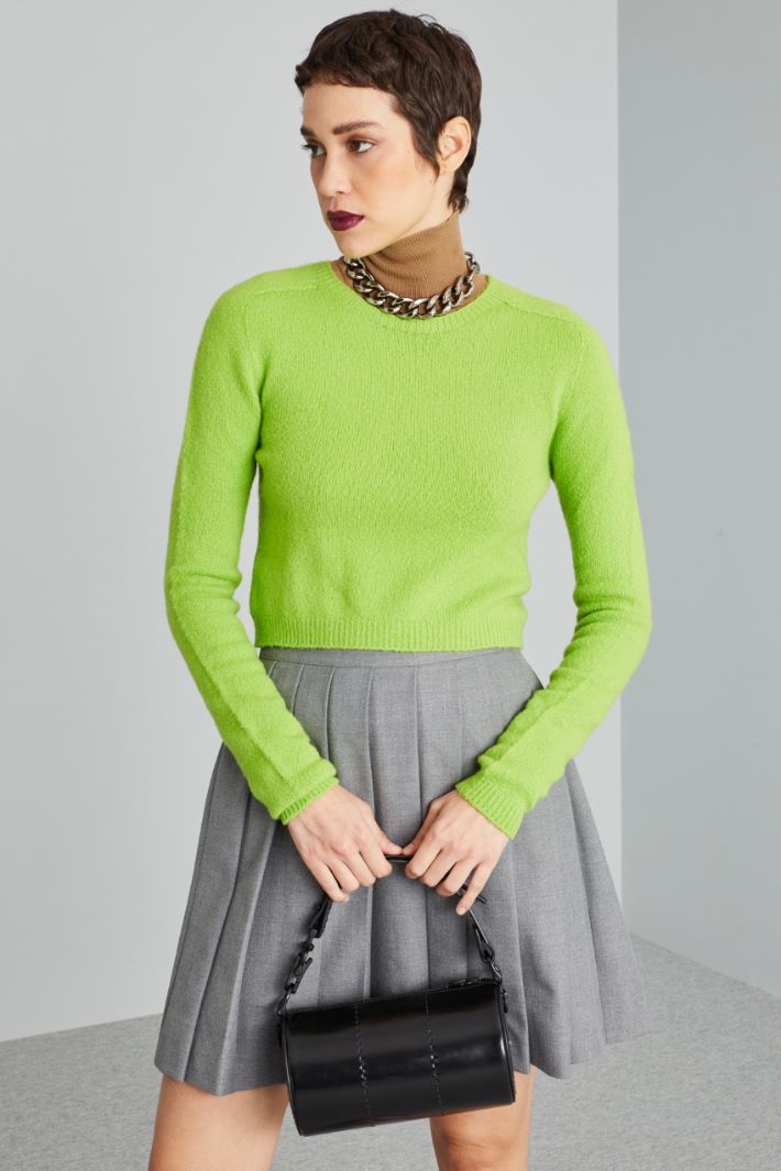 Wool cropped jumper Intrend - 3