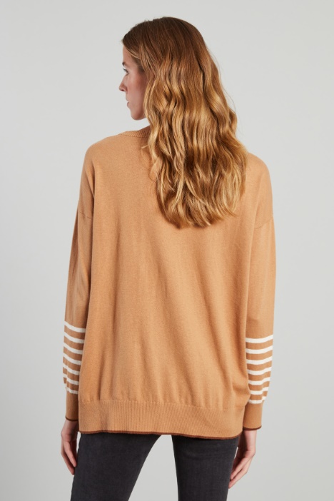 Maglia in cotone e cashmere