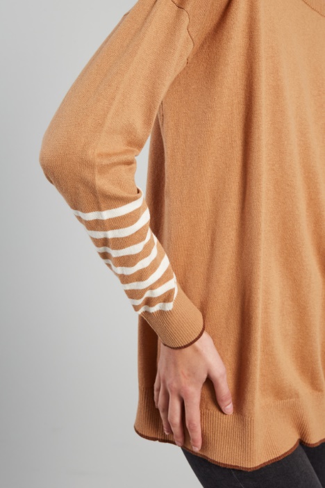 Maglia in cotone e cashmere