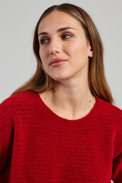 Jersey con aplicación bouclé